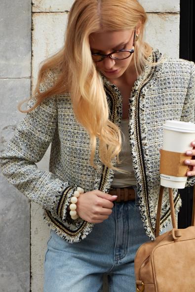 Жакет твид MG-SS25-0858