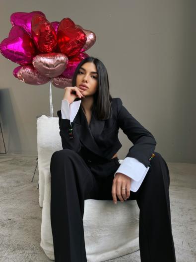 Брюки прямые с защипами MG-SS23-0546